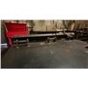 Image 4 : CUSTOMIZED HEAVY STEEL WORK TABLE WITH VISE, RATCHET TIE DOWNS, 2 DRAWERS OF ASSORTED FITTINGS