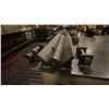 Image 5 : CUSTOMIZED HEAVY STEEL WORK TABLE WITH VISE, RATCHET TIE DOWNS, 2 DRAWERS OF ASSORTED FITTINGS