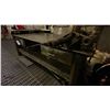 Image 2 : CUSTOMIZED STEEL WORK TABLE WITH RATCHET TIE DOWNS, 2 DRAWERS FULL OF STEEL COMPONENTS & FITTINGS