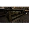Image 4 : CUSTOMIZED STEEL WORK TABLE WITH RATCHET TIE DOWNS, 2 DRAWERS FULL OF STEEL COMPONENTS & FITTINGS