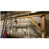 Image 1 : 500LBS. CAPACITY APPROX. 16FT ARM JIB CRANE WITH 1 TON CAPACITY JET HOIST