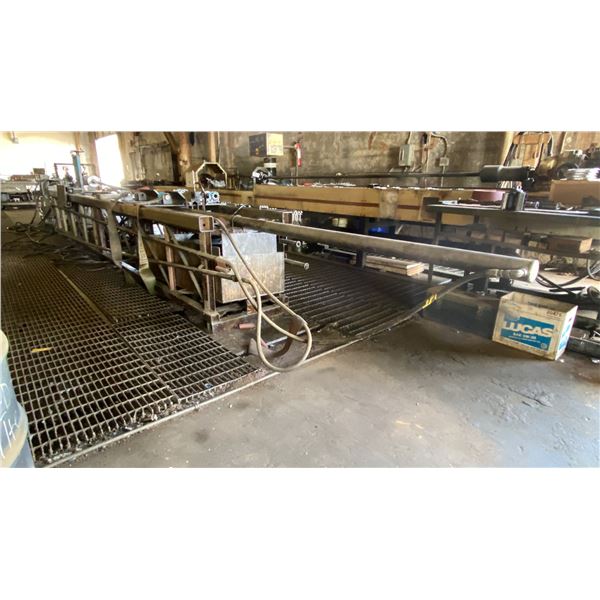 BRAND HYDRAULICS MODEL FC51 HORIZONTAL HONING MACHINE WITH PARTS AND ATTACHMENTS