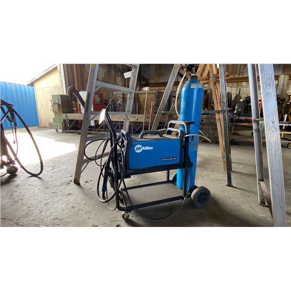 MILLER MILLERMATIC 141 WIRE WELDER WITH MOBILE WELDING CART
