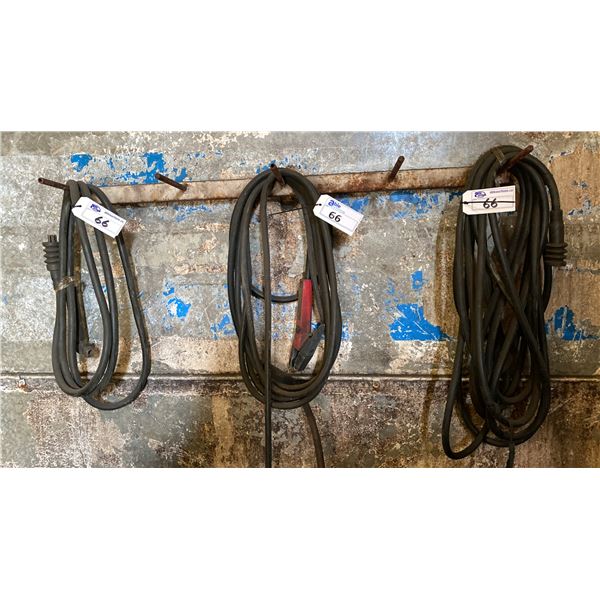 GROUP OF 3 ASSORTED WELDING CABLES