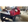 Image 4 : CUSTOM MADE WELDERS STEEL WORK TABLE WITH VISE - APPROX. 6FT X 4FT X 3FT HIGH
