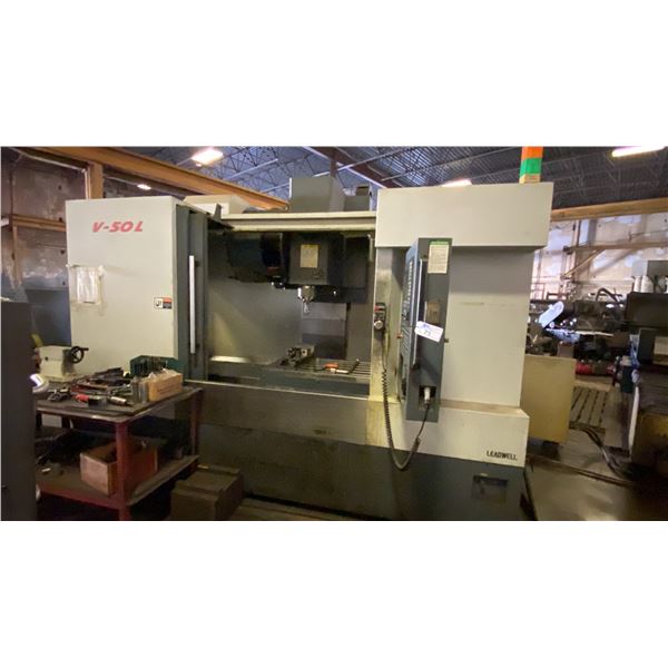 LEADWELL MODEL V-50L HIGH-PERFORMANCE CNC MILLING MACHINE - 3 OR 4 -AXIS VERTICAL MACHINING