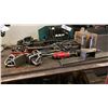 Image 1 : GROUP OF ASSORTED MACHINIST TOOLS - T-SLOT CLAMPING SET, HAND TOOLS, PNEUMATIC TOOLS AND