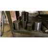 Image 3 : METAL 2 TIER WORK TABLE WITH ASSORTED MACHINIST TOOLS - T-SLOT CLAMPING SET, DRILL BITS AND
