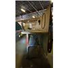 Image 3 : STEEL FRAMED WORK BENCH WITH JET MECHANICS VISE - APPROX.8FT X 2FT X 5FT HIGH TO TOP OF BACKBOARD
