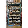 Image 1 : METAL 7 TIER SHELVING UNIT AND CONTENTS - ASSORTED SIZE METAL SPACER RINGS