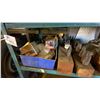 Image 8 : METAL FRAMED WORK TABLE WITH (56) COMPARTMENT ORANGE PARTS BIN AND ALL CONTENTS -COTTER PINS,