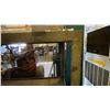 Image 1 : METAL FRAME/WOOD SHELVING UNIT WITH OVERHEAD LIGHT *CONTENTS NOT INCLUDED*