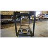 Image 3 : METAL FRAME WITH WOOD MOBILE MATERIAL SHOP CART - APPROX. 3FT X 2FT X 3FT HIGH
