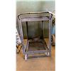 Image 4 : METAL FRAME WITH WOOD MOBILE MATERIAL SHOP CART - APPROX. 3FT X 2FT X 3FT HIGH