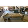 Image 2 : METAL FRAME WITH WOOD MOBILE PLATFORM MATERIAL CART - APPROX. 4FT X 2 1/2FT