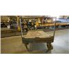 Image 4 : METAL FRAME WITH WOOD MOBILE PLATFORM MATERIAL CART - APPROX. 4FT X 2 1/2FT