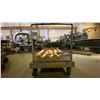 Image 4 : METAL FRAME WITH WOOD MOBILE PLATFORM MATERIAL CART - APPROX. 4FT X 2 1/2FT