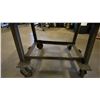 Image 4 : METAL FRAME WITH WOOD MOBILE MATERIAL SHOP CART - APPROX. 3FT X 2 1/2FT X 3FT HIGH