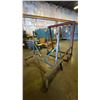 Image 1 : METAL MOBILE MATERIAL DOLLY AND METAL A-FRAME MATERIAL STORAGE RACK