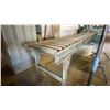 Image 2 : 12FT ADJUSTABLE MATERIAL ROLLER CONVEYER, (3) MATERIAL ROLLER STANDS AND (1) STEEL LAY-OUT TABLE
