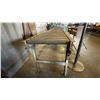 Image 3 : 12FT ADJUSTABLE MATERIAL ROLLER CONVEYER, (3) MATERIAL ROLLER STANDS AND (1) STEEL LAY-OUT TABLE
