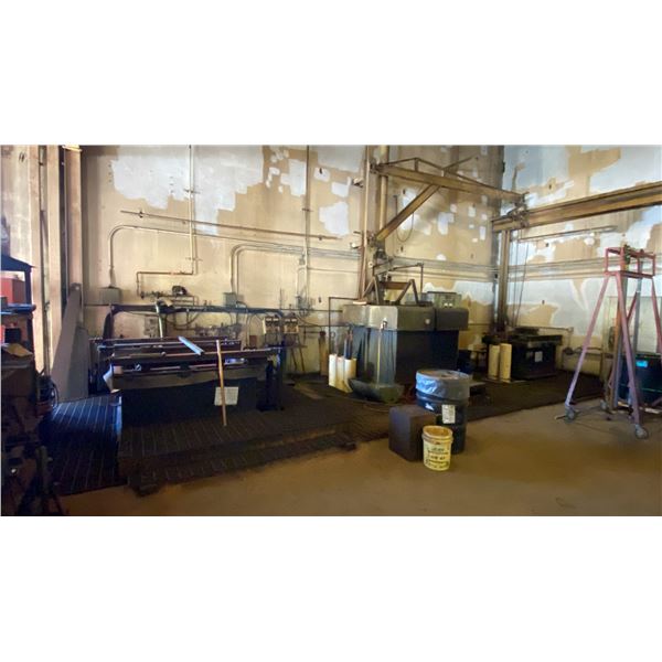 HARD INDUSTRIAL CHROMING SYSTEM WITH (2) PLATING TANKS  8FT AND 12FT