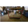 Image 2 : STEEL AND WOOD 2 TIER WORK TABLE - APPROX. 3 1/2FT X 4FT X 3 1/2FT HIGH
