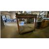 Image 3 : STEEL AND WOOD 2 TIER WORK TABLE - APPROX. 3 1/2FT X 4FT X 3 1/2FT HIGH