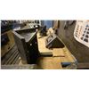 Image 5 : STEEL AND WOOD WORK TABLE WITH ATTACHED VISE, MACHINIST VISE AND ASSORTED INDUSTRIAL GRINDER