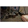 Image 3 : METAL MOBILE WORK TABLE WITH ASSORTED LATHE PARTS, TOOLS AND ATTACHMENTS