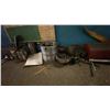 Image 5 : METAL MOBILE WORK TABLE WITH ASSORTED LATHE PARTS, TOOLS AND ATTACHMENTS