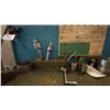 Image 6 : METAL MOBILE WORK TABLE WITH ASSORTED LATHE PARTS, TOOLS AND ATTACHMENTS