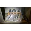 Image 10 : LARGE METAL STORAGE CABINET AND CONTENTS - METAL LATHE TOOLS. PARTS AND ATTACHMENTS