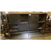 Image 1 : LARGE METAL STORAGE CABINET AND CONTENTS - METAL LATHE TOOLS. PARTS AND ATTACHMENTS