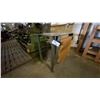 Image 1 : SMALL METAL WORK TABLE WITH PAPER ROLL DISPENSER - APPROX. 3FT X 2FT X 3FT HIGH