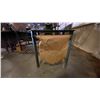 Image 2 : SMALL METAL WORK TABLE WITH PAPER ROLL DISPENSER - APPROX. 3FT X 2FT X 3FT HIGH