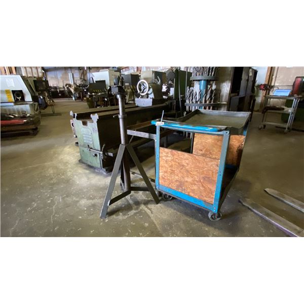 METAL MOBILE SHOP CART, METAL STAND AND MATERIAL ROLLER STAND