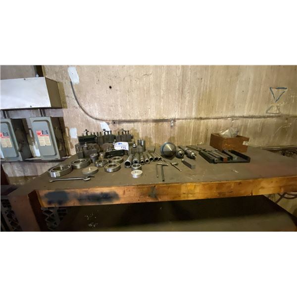 GROUP OF ASSORTED LATHE TOOLING, PARTS AND ATTACHMENTS