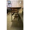 Image 3 : METAL AND WOOD WORK BENCH WITH MECHANICS VISE - APPROX. 7FT X 2FT X 3FT HIGH