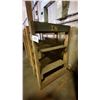 Image 5 : ONE MOBILE WOODEN WORK BENCH AND ONE WOODEN 4 TIER WOODEN SHELF UNIT