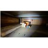 Image 11 : 2 METAL SHELVING UNITS AND CONTENTS - AIR LINE HOSE, BANDSAW BLADES, SAND PAPER AND MORE