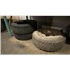 Image 2 : ASSORTED TRUCK PARTS - TIRES, COVER, FRONT BUMPER, SPRINGS AND RUNNING BOARDS