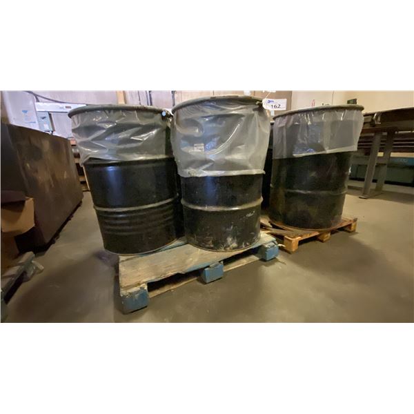 GROUP OF (9) 50 GALLON BARRELS OF CHROMING ACID SOLUTION