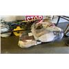 Image 5 : GROUP OF ASSORTED ITEMS INCLUDING METAL FRAMED TABLE, STOP SIGN, PARTS/COMPONENTS