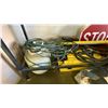 Image 6 : GROUP OF ASSORTED ITEMS INCLUDING METAL FRAMED TABLE, STOP SIGN, PARTS/COMPONENTS