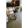Image 3 : GROUP OF ITEMS INCLUDING TABLE - GOLF CLUBS, RIFLE CASE, SONY RADIO, STOOL AND