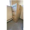 Image 3 : CONTENTS OF UPSTAIRS SMALL OFFICE DESK, FILING CABINETS, CHAIR, FAN, METAL SHELF UNIT