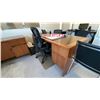 Image 3 : CONTENTS OF UPSTAIRS SMALL OFFICE DESK, FILING CABINETS, CHAIRS, FAN, MONITOR, KEYBOARD