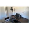 Image 5 : CONTENTS OF UPSTAIRS SMALL OFFICE DESK, FILING CABINETS, CHAIRS, FAN, MONITOR, KEYBOARD