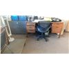 Image 2 : DOWNSTAIRS OFFICE CONTENTS - DESKS, FILING CABINETS , CHAIRS, FAN, HEATER AND OFFICE SUPPLIES